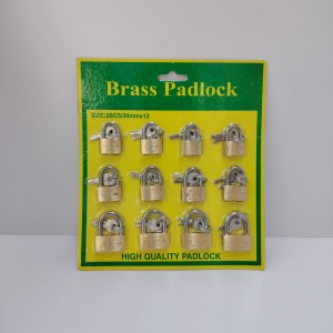 Brass Padlock 20/25/30 mmx12