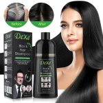 💯% Original, DEXE Black Hair Shampoo Instant Hair Dye 200ml / 400ml Pewarna Rambut Hitam